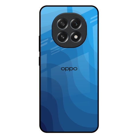 Blue Wave Abstract Glossy Case for Oppo F29 Pro 5G