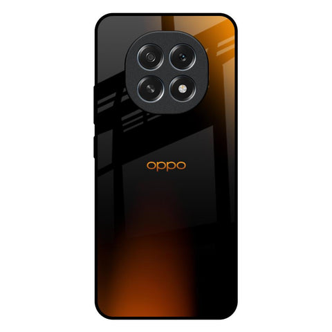 Orange Black Fusion Glossy Case for Oppo F29 Pro 5G