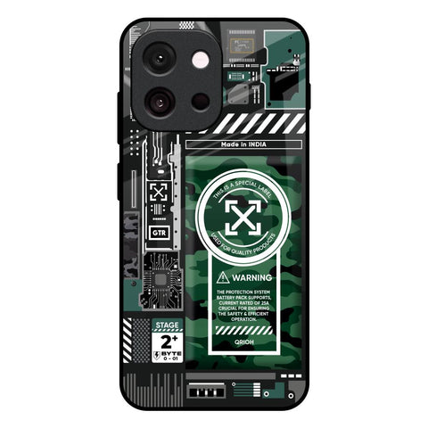 Green Camo Circuit Glossy Case for OnePlus 13T 5G