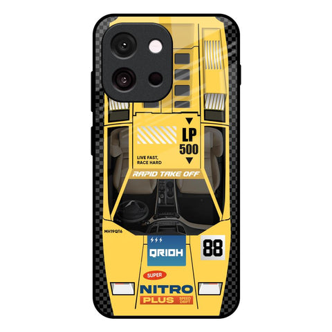 Yellow Racing Car Glossy Case for OnePlus 13T 5G