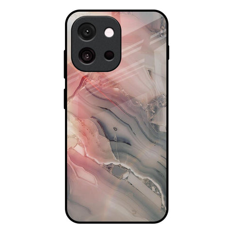 Pink And Grey Marble Glossy Case For OnePlus 13T 5G