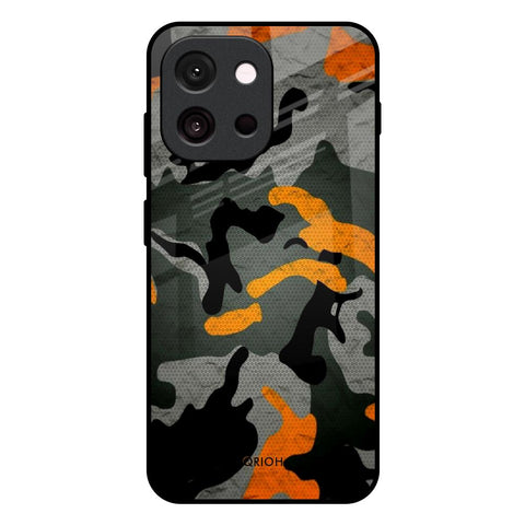 Camouflage Orange Glossy Case For OnePlus 13T 5G