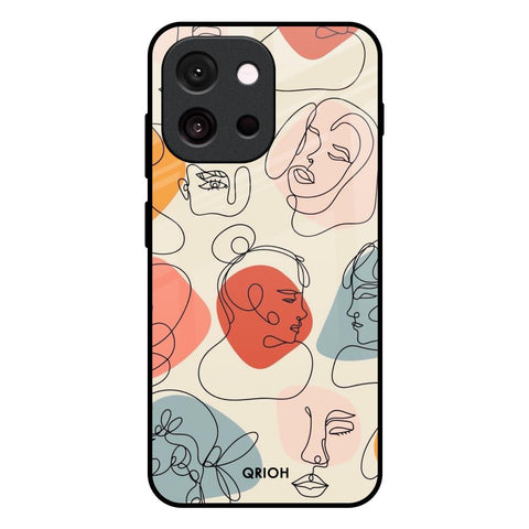 Abstract Faces Glossy Case for OnePlus 13T 5G