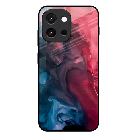 Blue & Red Smoke Glossy Case for OnePlus 13T 5G
