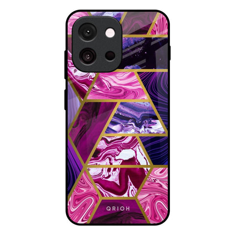 Electroplated Geometric Marble Glossy Case for OnePlus 13T 5G