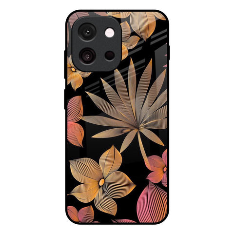 Lines Pattern Flowers Glossy Case for OnePlus 13T 5G