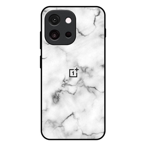 Satin White Marble Glossy Case for OnePlus 13T 5G