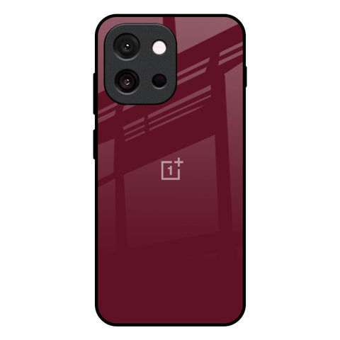 Classic Burgundy Glossy Case for OnePlus 13T 5G