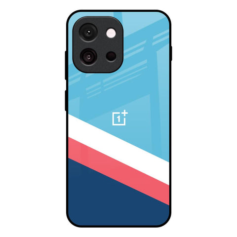 Pink & White Stripes Glossy Case For OnePlus 13T 5G
