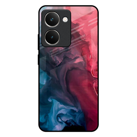 Blue & Red Smoke Glossy Case for Realme P3 Ultra 5G