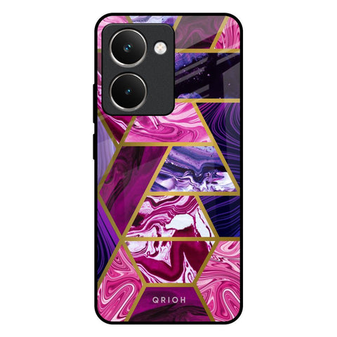 Electroplated Geometric Marble Glossy Case for Realme P3 Ultra 5G