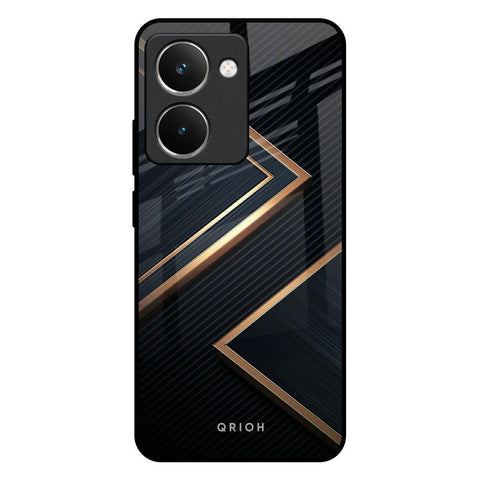 Sleek Golden & Navy Glossy Case for Realme P3 Ultra 5G