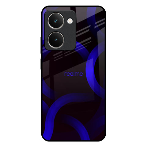 Blue Ring Light Glossy Case for Realme P3 Ultra 5G