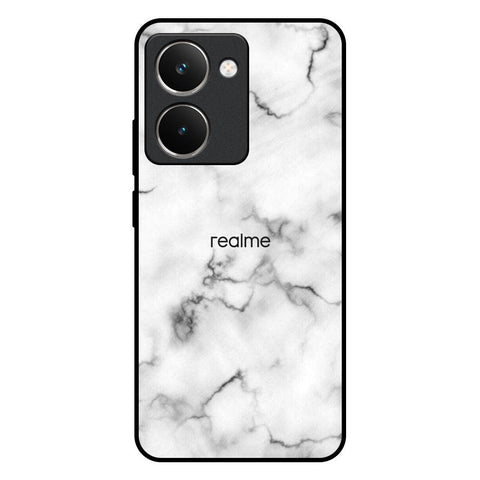 Satin White Marble Glossy Case for Realme P3 Ultra 5G