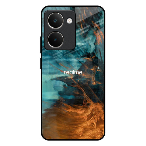 Golden Splash Glossy Case for Realme P3 Ultra 5G