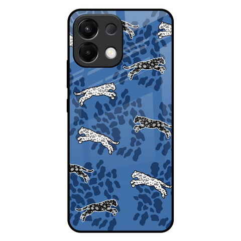 Blue Cheetah Glossy Case for Oppo K13 5G