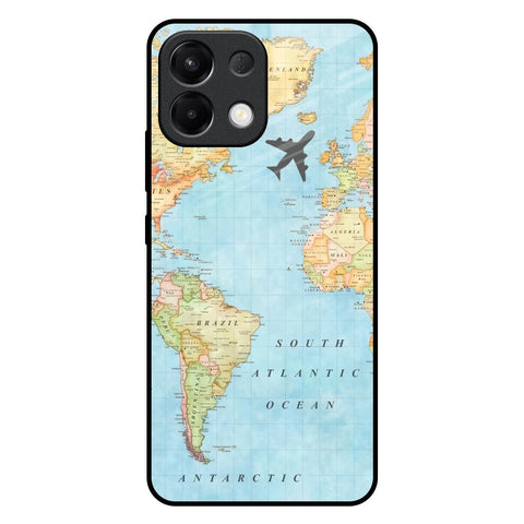 Travel Map Glossy Case for Oppo K13 5G