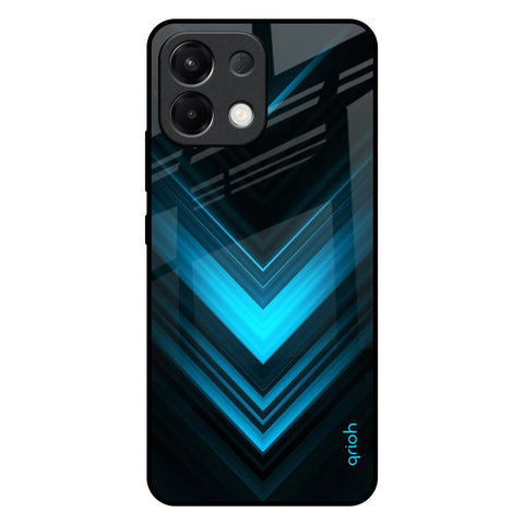 Vertical Blue Arrow Glossy Case For Oppo K13 5G