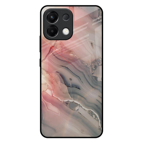 Pink And Grey Marble Glossy Case For Oppo K13 5G
