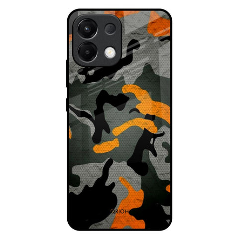 Camouflage Orange Glossy Case For Oppo K13 5G