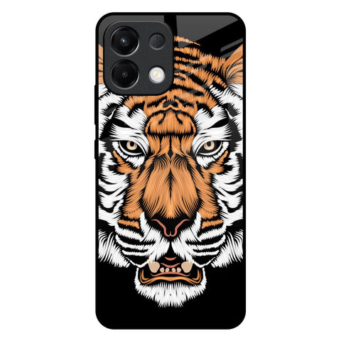 Angry Tiger Glossy Case For Oppo K13 5G