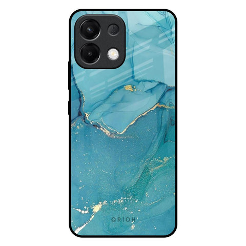 Blue Golden Glitter Glossy Case for Oppo K13 5G