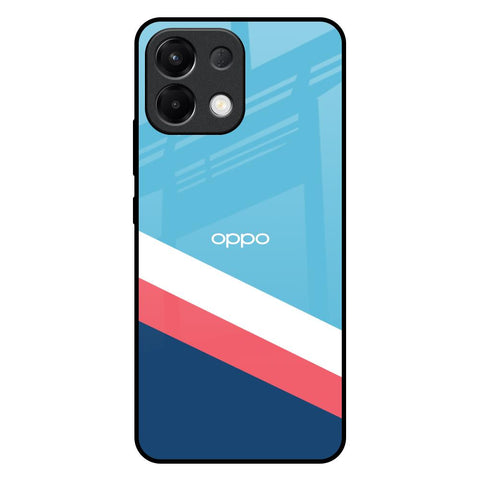 Pink & White Stripes Glossy Case For Oppo K13 5G