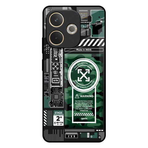 Green Camo Circuit Glossy Case for Oppo A5 Pro 5G
