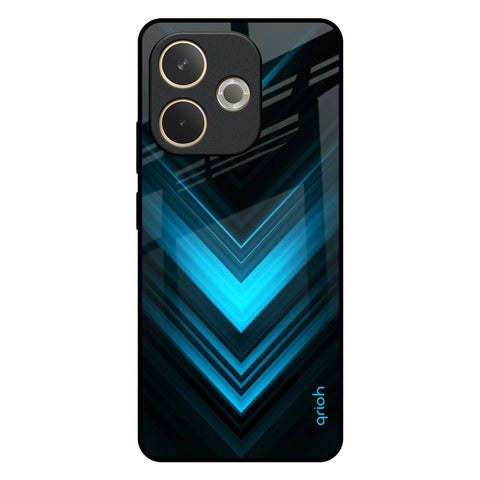 Vertical Blue Arrow Glossy Case For Oppo A5 Pro 5G