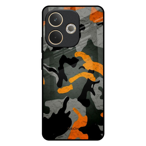 Camouflage Orange Glossy Case For Oppo A5 Pro 5G