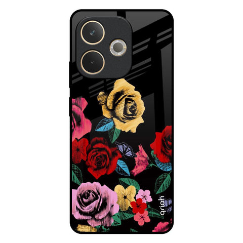 Floral Decorative Glossy Case For Oppo A5 Pro 5G