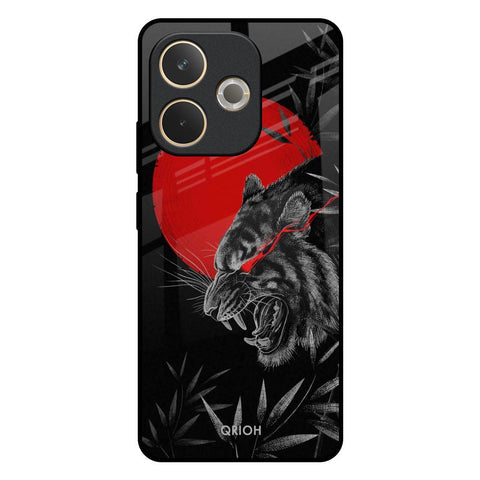 Red Moon Tiger Glossy Case for Oppo A5 Pro 5G