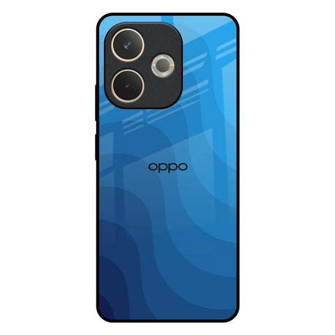 Blue Wave Abstract Glossy Case for Oppo A5 Pro 5G