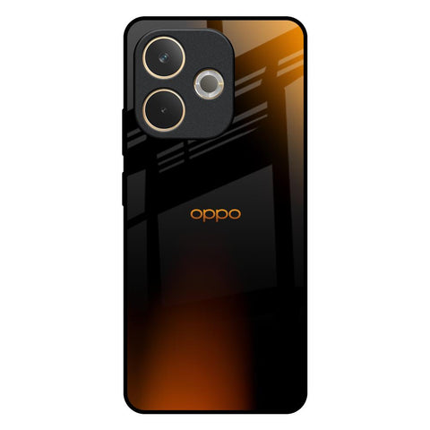 Orange Black Fusion Glossy Case for Oppo A5 Pro 5G