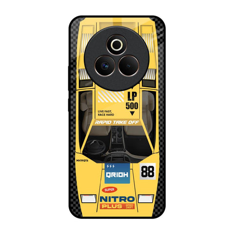 Yellow Racing Car Glossy Case for Realme P3 Pro 5G