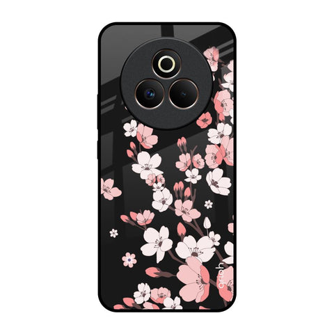 Black Cherry Blossom Glossy Case for Realme P3 Pro 5G