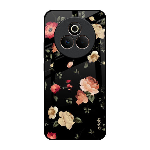 Black Spring Floral Glossy Case for Realme P3 Pro 5G