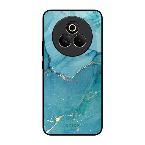 Blue Golden Glitter Glossy Case for Realme P3 Pro 5G