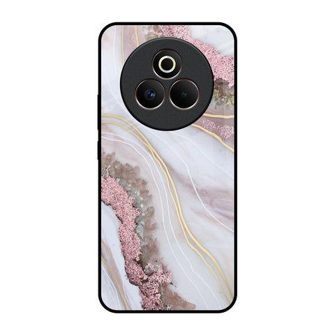 Pink & Gold Gllitter Marble Glossy Case for Realme P3 Pro 5G