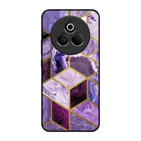 Purple Rhombus Marble Glossy Case for Realme P3 Pro 5G