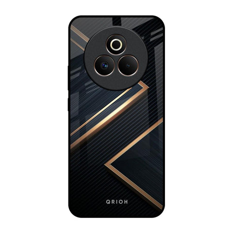 Sleek Golden & Navy Glossy Case for Realme P3 Pro 5G