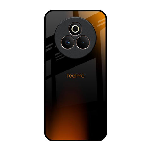 Orange Black Fusion Glossy Case for Realme P3 Pro 5G