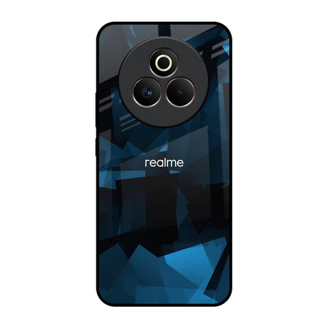 Polygonal Blue Box Glossy Case For Realme P3 Pro 5G