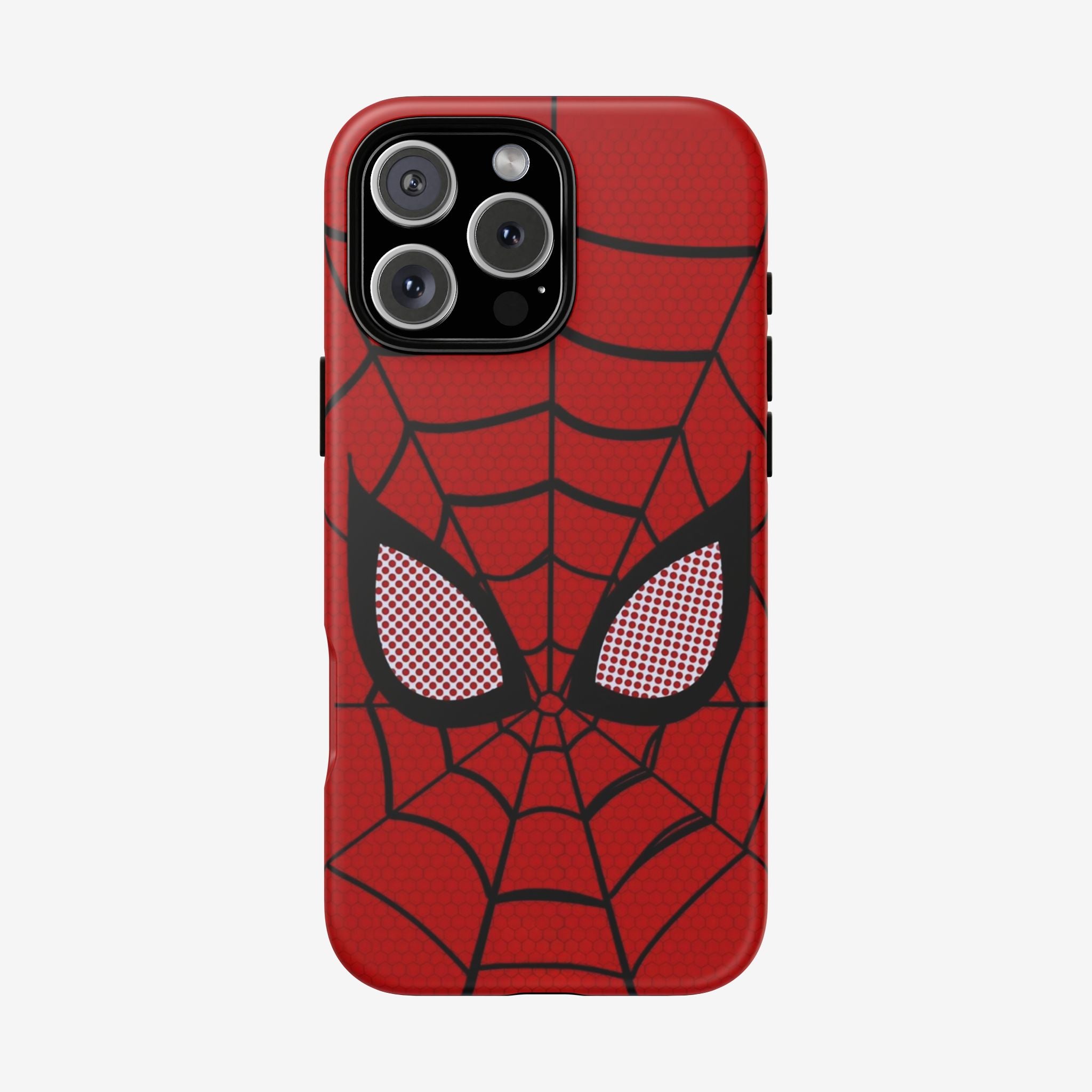 Scarlet Grid Mask Premium Tough Shining Phone Case (Double Layer) Available For All iPhone Models