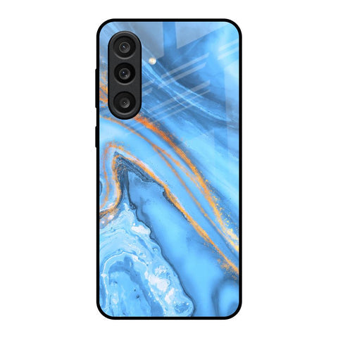 Vibrant Blue Marble Glossy Case for Samsung Galaxy M56 5G