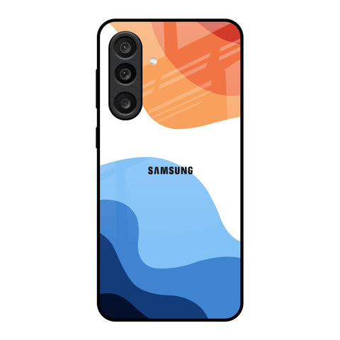Wavy Color Pattern Glossy Case for Samsung Galaxy M56 5G