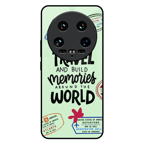 Travel Stamps Glossy Case for Mi 14 Ultra 5G