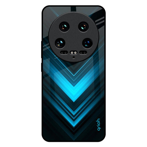 Vertical Blue Arrow Glossy Case For Mi 14 Ultra 5G