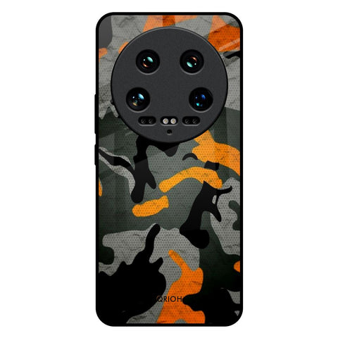 Camouflage Orange Glossy Case For Mi 14 Ultra 5G