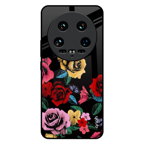 Floral Decorative Glossy Case For Mi 14 Ultra 5G